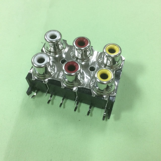 2*3 RCA JACK附鐵框