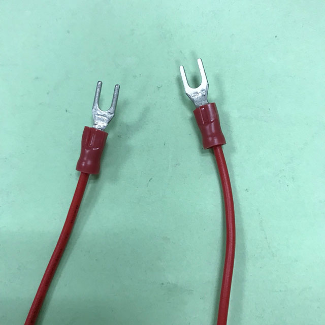 3.7Y端雙頭100718AWG紅線48CM