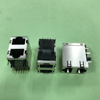 RJ45雙層JACK金屬殼