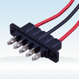 電瓶車電源連接器公端