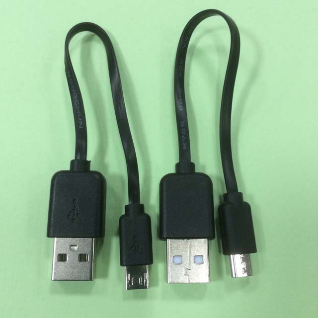 USB TO MICRO USB 扁線黑色