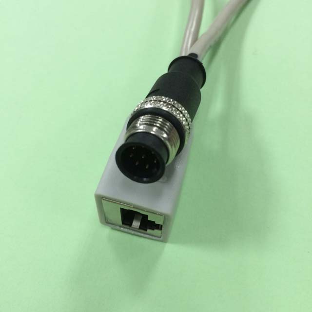 RJ45母附鐵殼 TO 防水8PIN