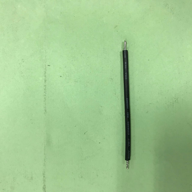 UL1015 #18 黑色 線長70mm雙剝鍍