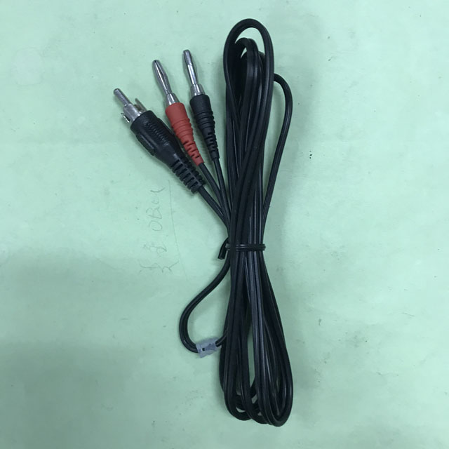 RCA公+白色滑動SR+紅黑香膠頭